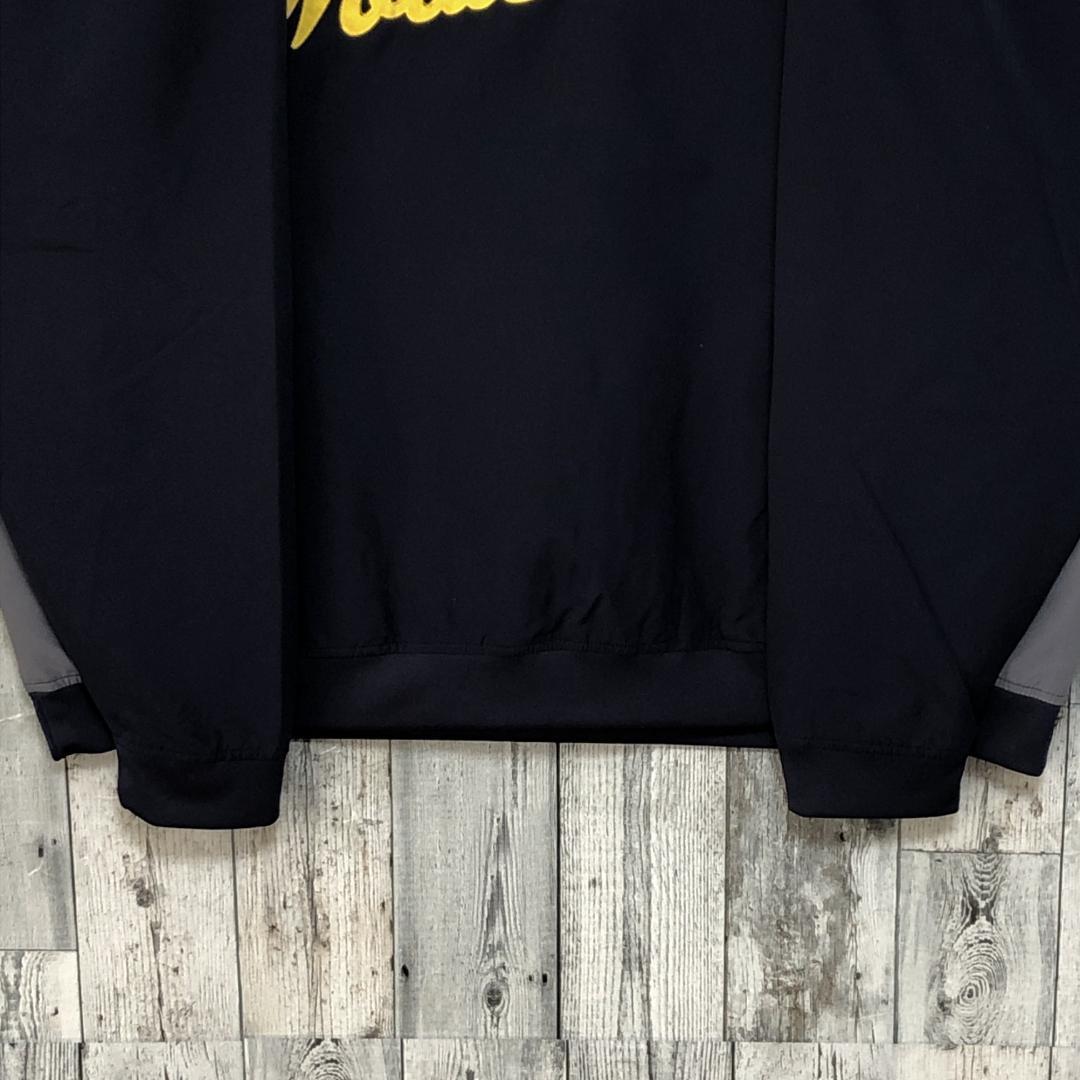 美品★ミシガン大学 カレッジ ナイロンジャケット 刺繍ロゴ 3XL プルオーバー