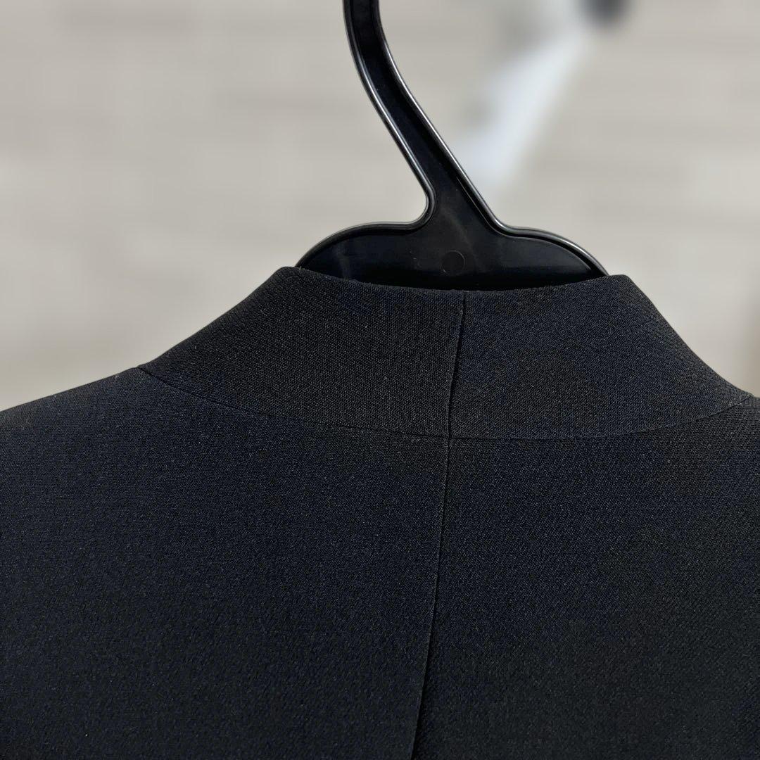美品 Ameri 黒ベストWAVE COLLAR ANGULAR VEST