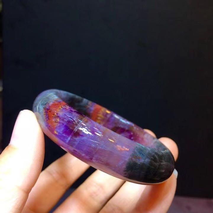 【送料込】 ⭐︎【極上品】天然オーラライト23 バングル アクセサリー
