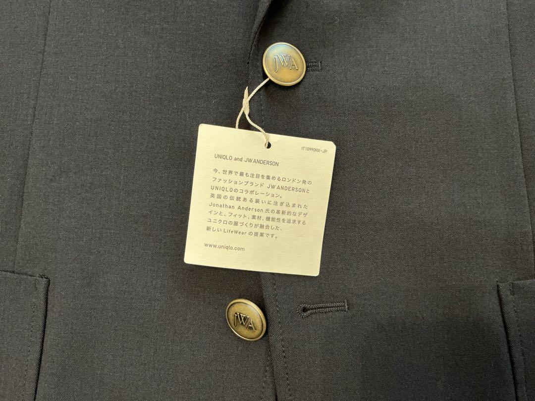 ⭐︎新品　25SS ユニクロ　JW ANDERSON 感動ブレザー　ネイビー　　Ｌ