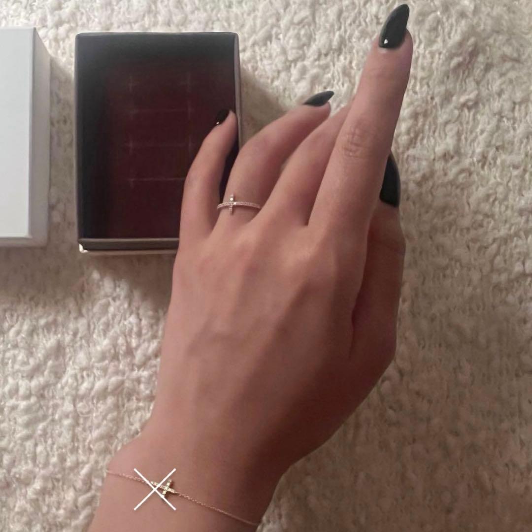 ete クロス　リング　K18