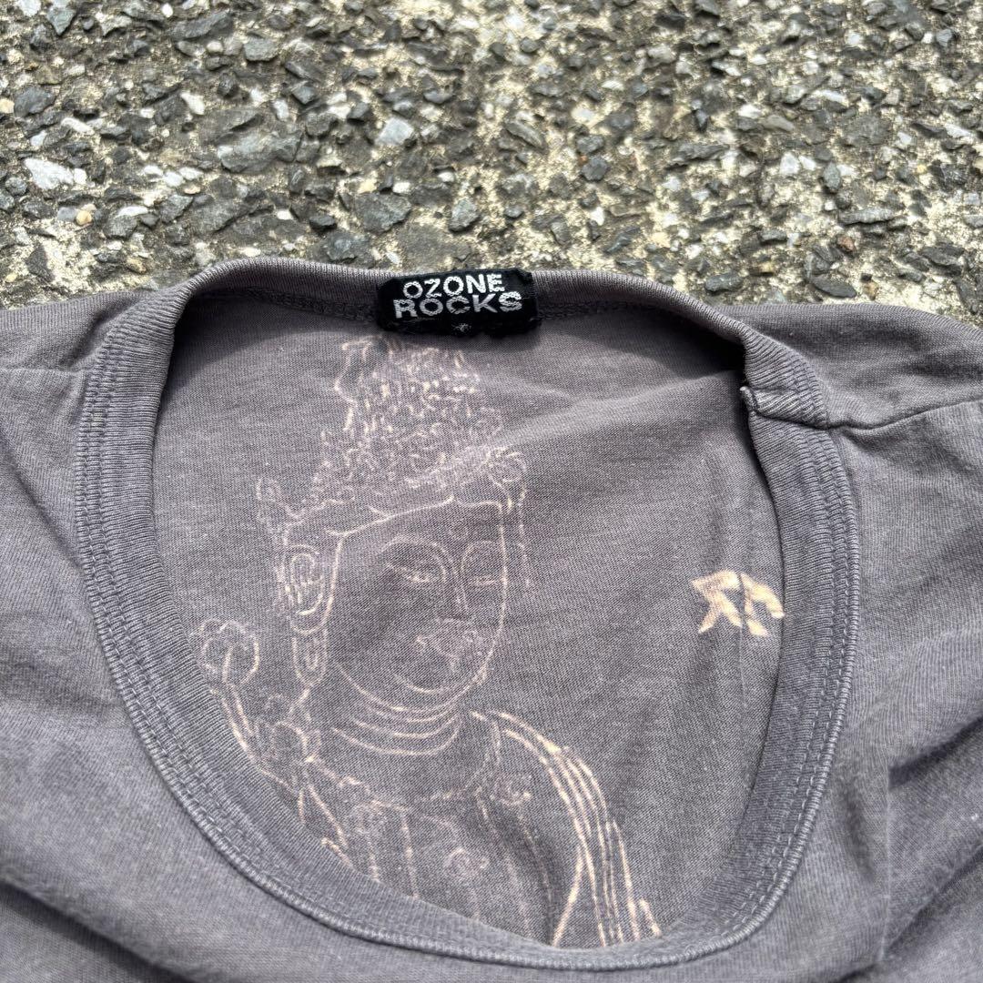 90s OZONE ROCKS 半袖 Tシャツ ヒステリック 菩薩 観音 Y2K