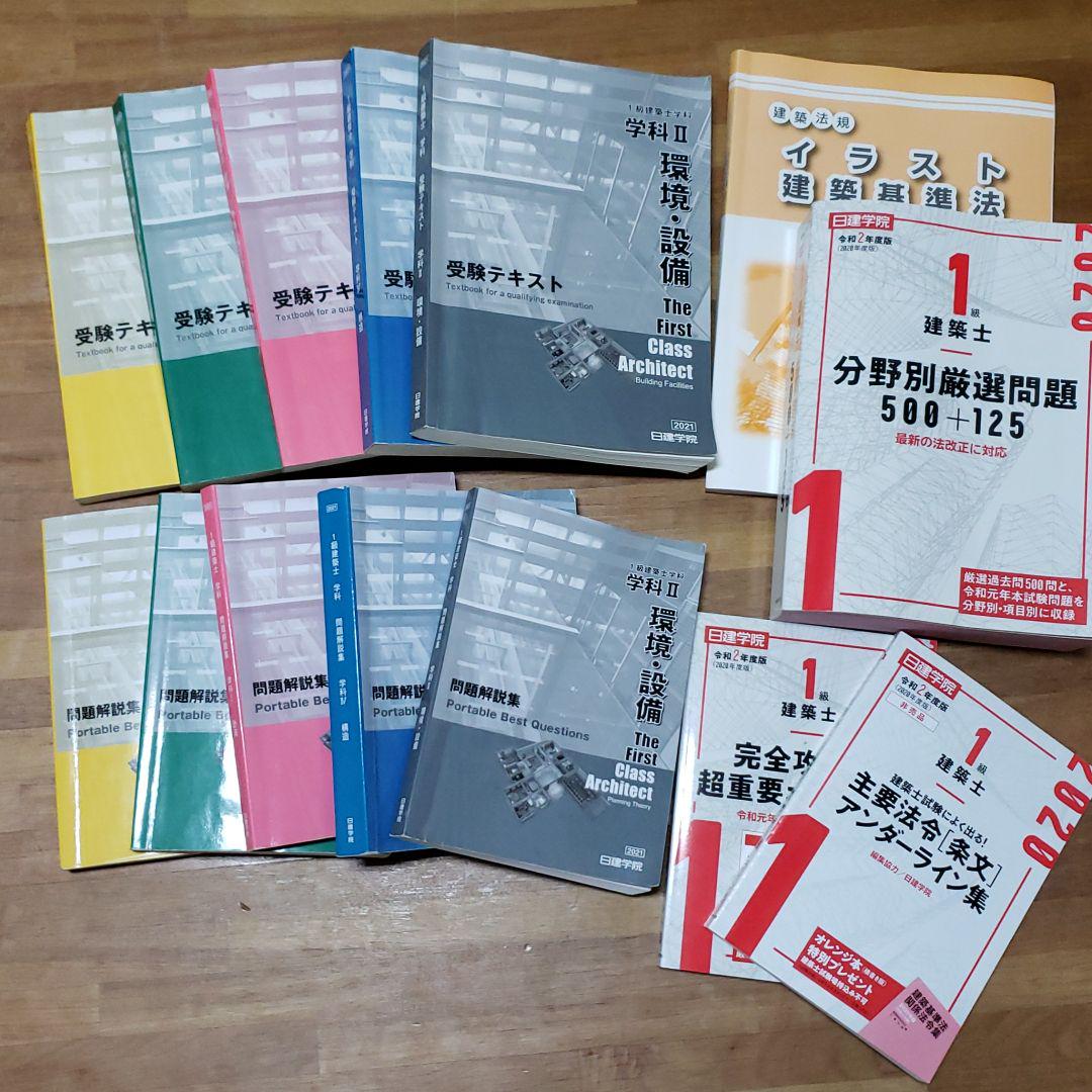 一番の 日建学院 一級建築士 2021年度テキスト&問題集 - asfaleies