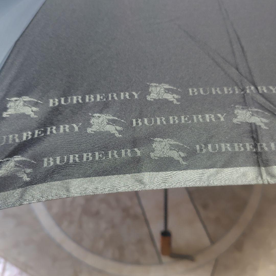 【未使用】バーバリー（Burberry）折り畳み傘 黒 男性向け