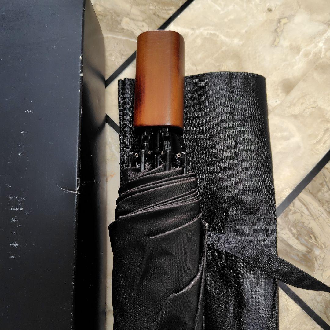【未使用】バーバリー（Burberry）折り畳み傘 黒 男性向け