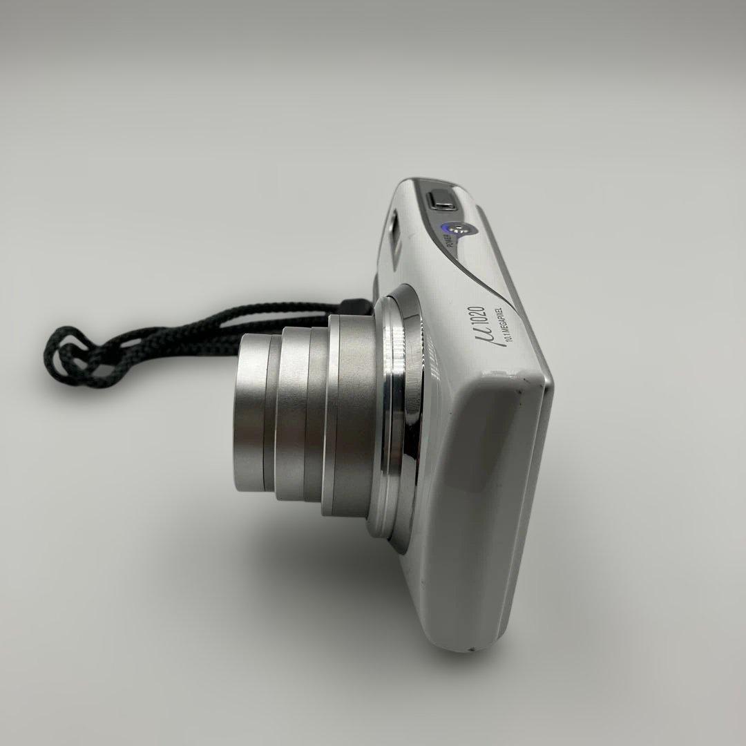 【美品】OLYMPUS デジカメ【μ 1020】ホワイト ミュー