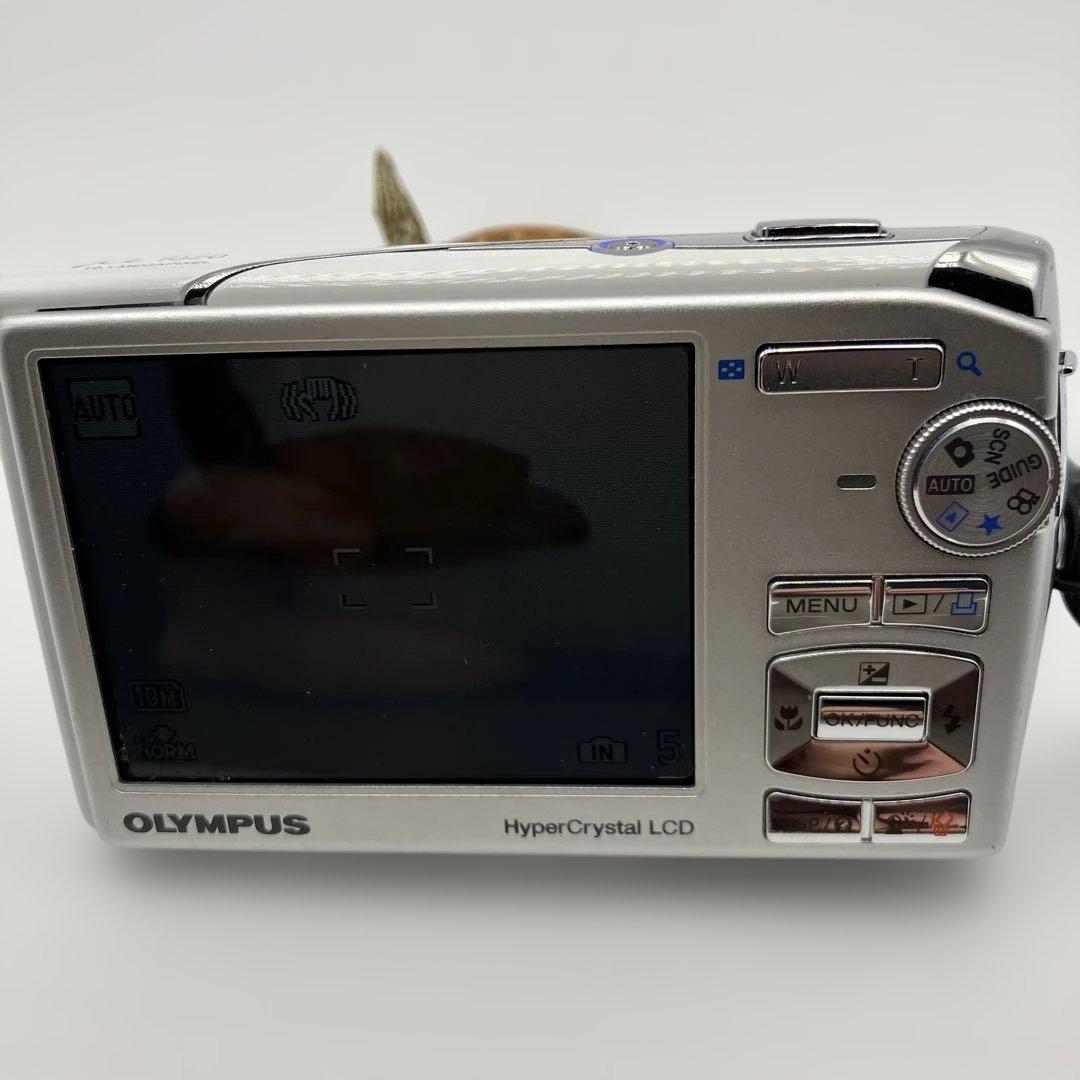 【美品】OLYMPUS デジカメ【μ 1020】ホワイト ミュー