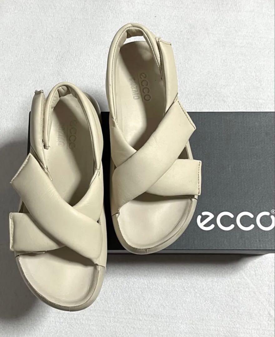 ECCO エコー　白　サンダル　厚底サンダル　36サイズ　23cm