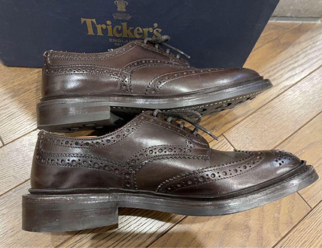 Tricker's トリッカーズ ブラウン ウィングチップ シューズ 7