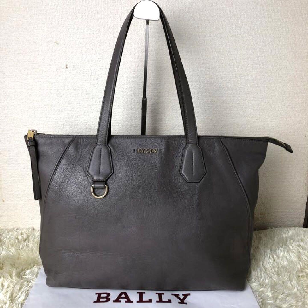 ✨希少✨バリー トートバッグ ビジネス 肩掛け可 A4収納可 レザー グレー