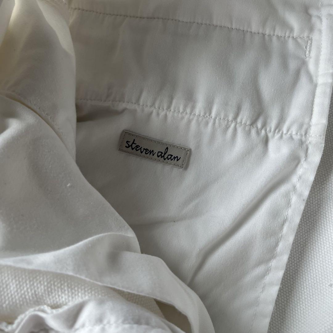 美品】Steven Alan BEPPETEX トラウザーズ 白 L コットン メンズ