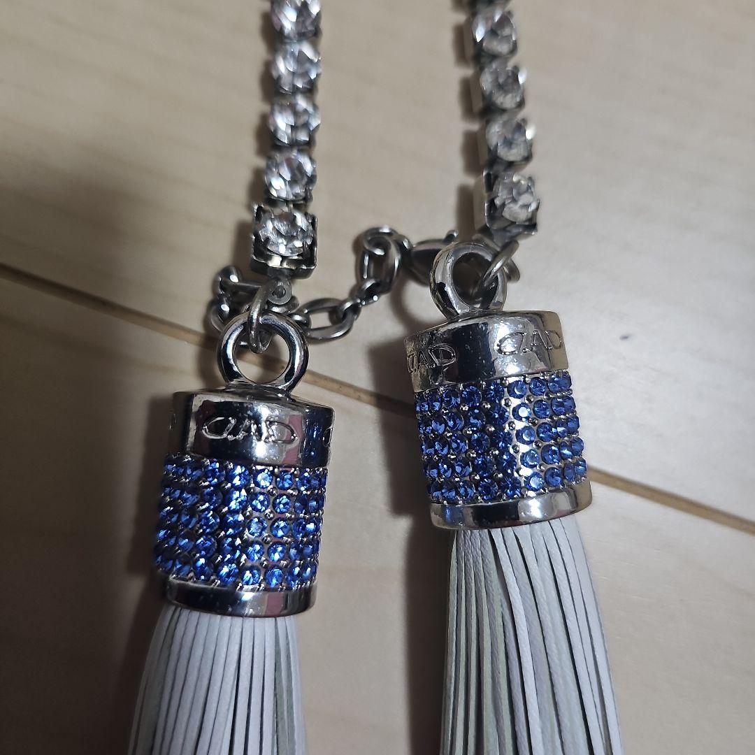 D.A.D フリンジクリスタルチェーン ホワイト サファイア BRIGHTFACE_UK