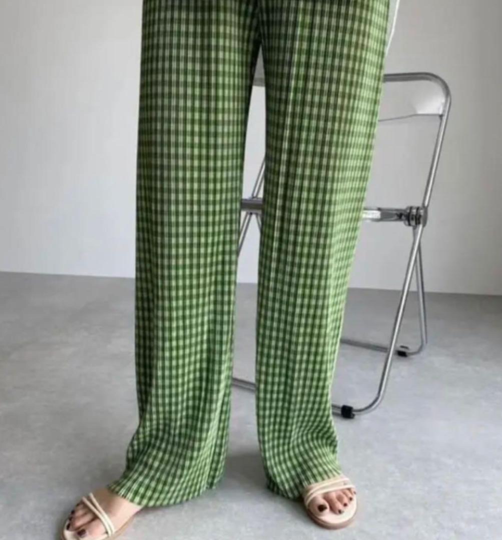 グリーン ギンガムチェック ストレート カジュアルパンツ パンツ 秋服 チェック メルカリ グリーン ギンガムチェック ストレート カジュアルパンツ パンツ 秋服 チェック メルカリ