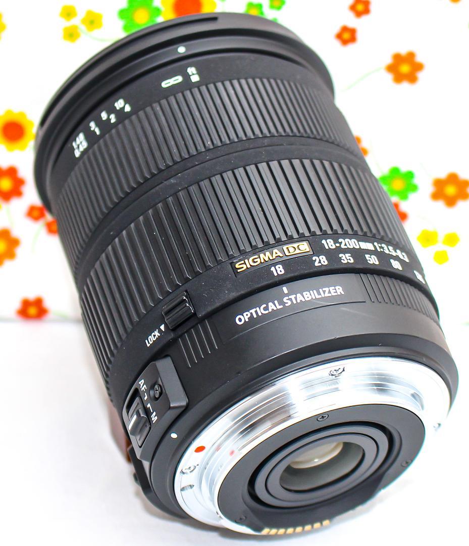 美品 シグマ SIGMA 18-200mm☆Canon用☆大人気ズームレンズ！