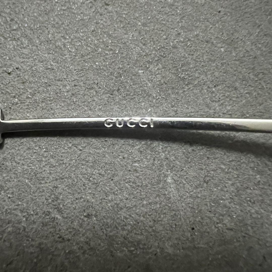 小物 GUCCI linestone rimless sunglasses
