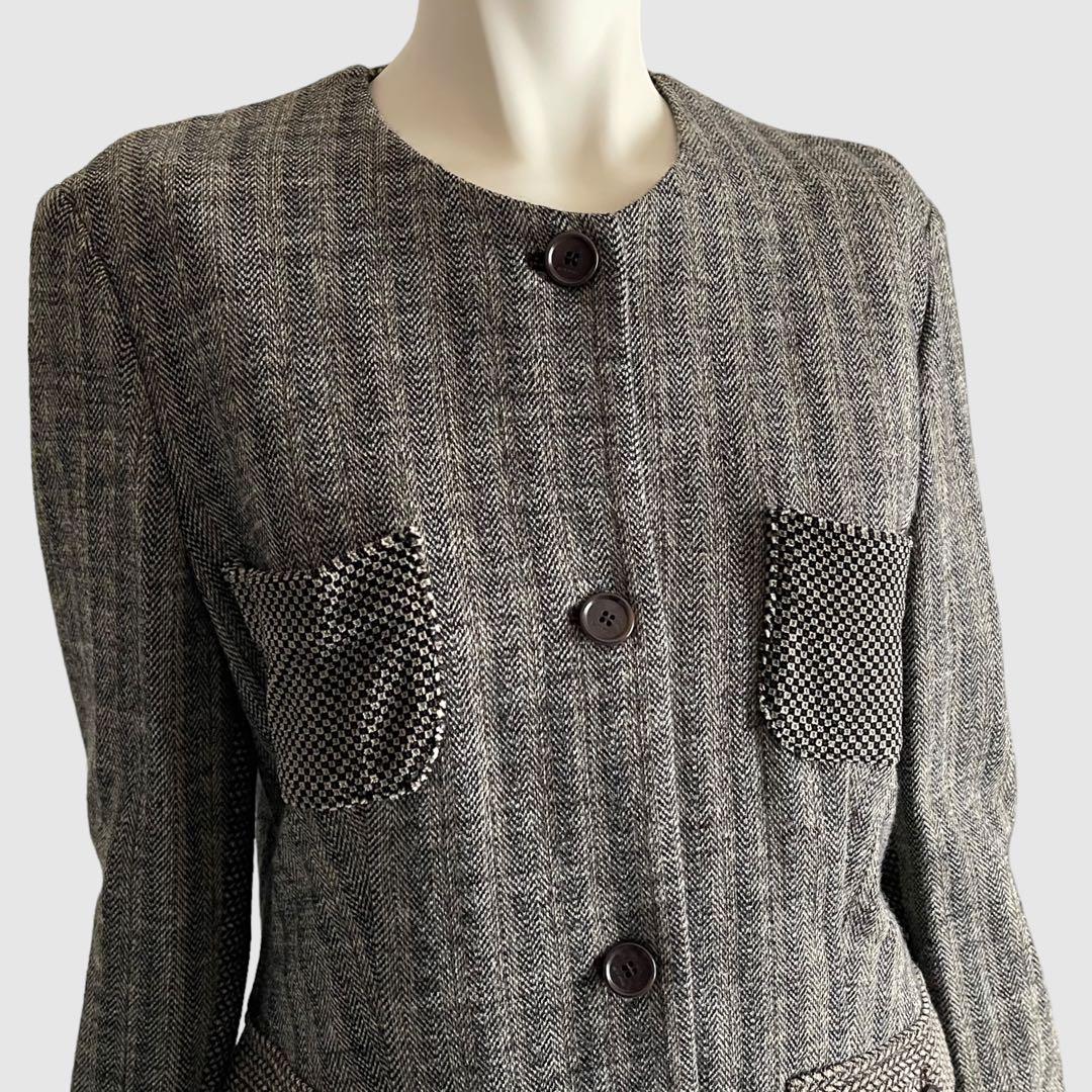 ETRO エトロ ジャケット グレー×ミックス レディース