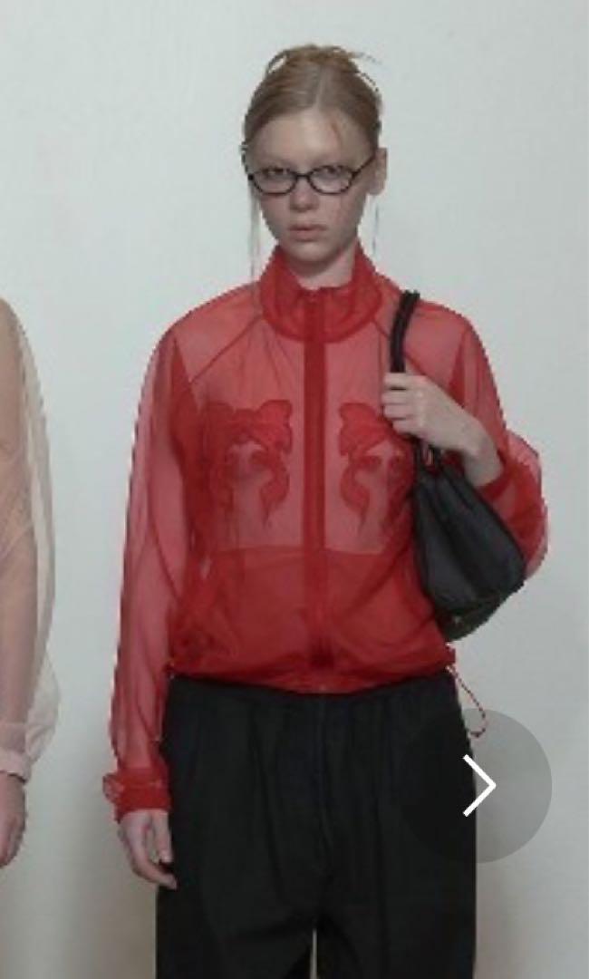 ジャケット・アウター SCULPTOR Mesh Sheer Zip-Up Jacket