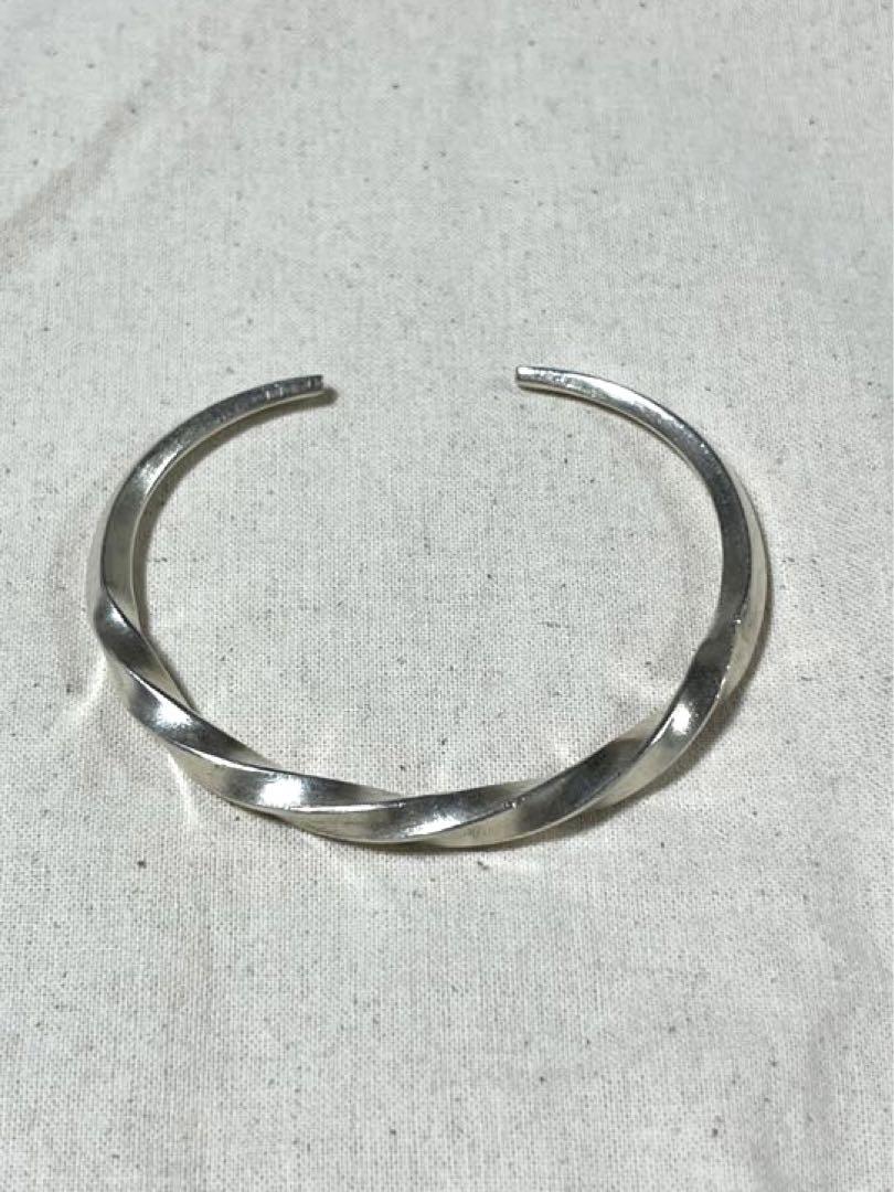 新品・未使用】バングル カレンシルバー ハンドメイド 純銀97