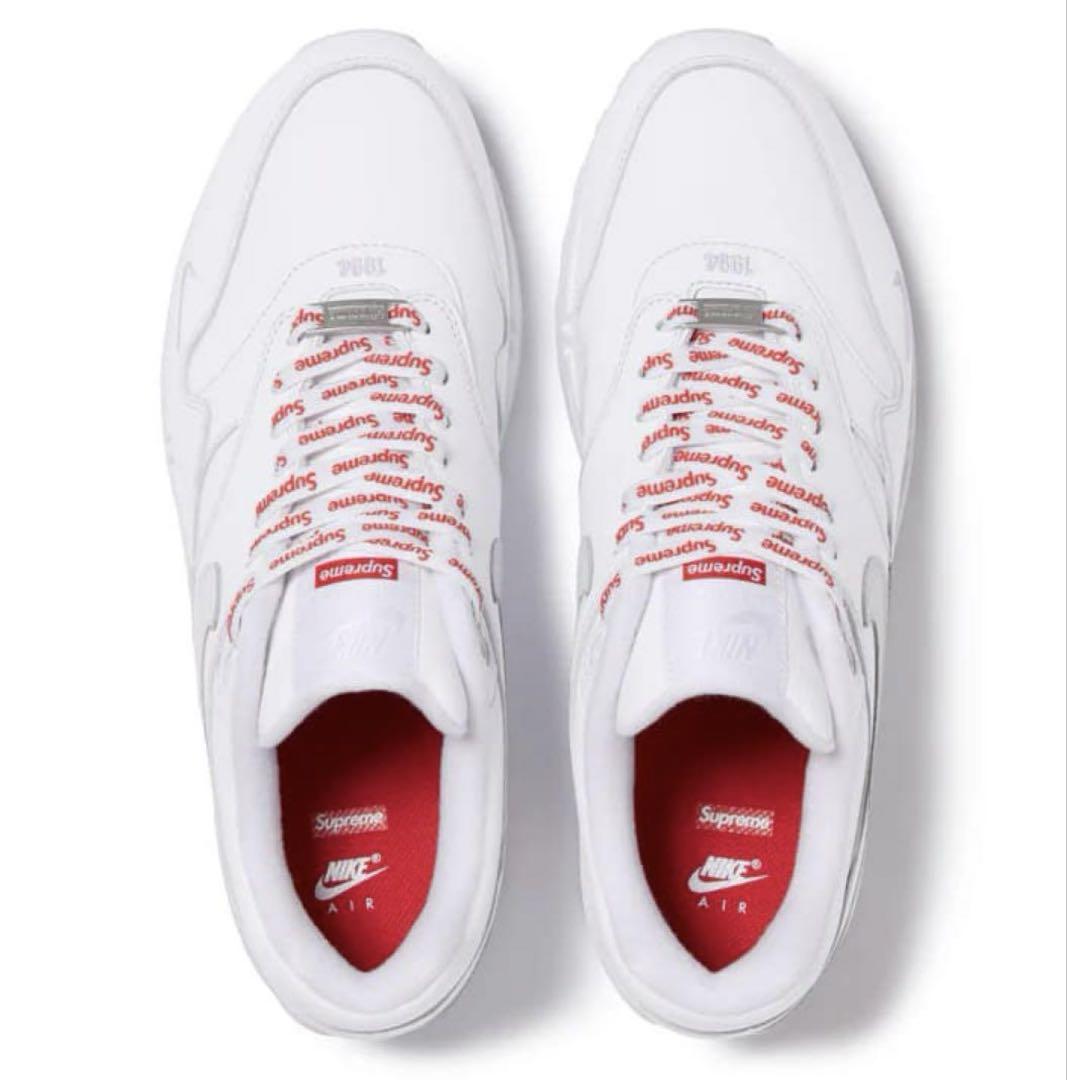 最安値】Supreme NikeAirMax 1 ´87 SP White
