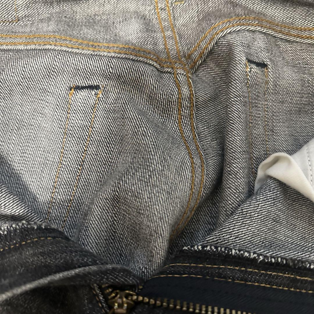 00s Levis 先染ブラック ストレート デニム