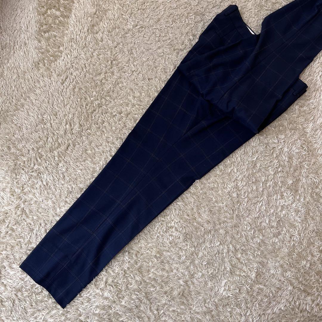 ☆美品☆ZARA ザラ　スーツセット　52XL　ネイビー、ウインドウぺン
