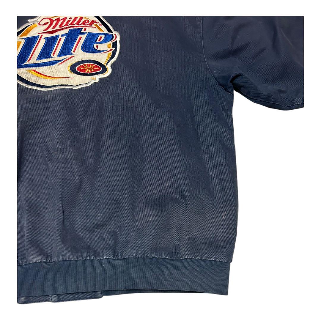 90s CHASE レーシングジャケット Miller Lite ネイビー XL