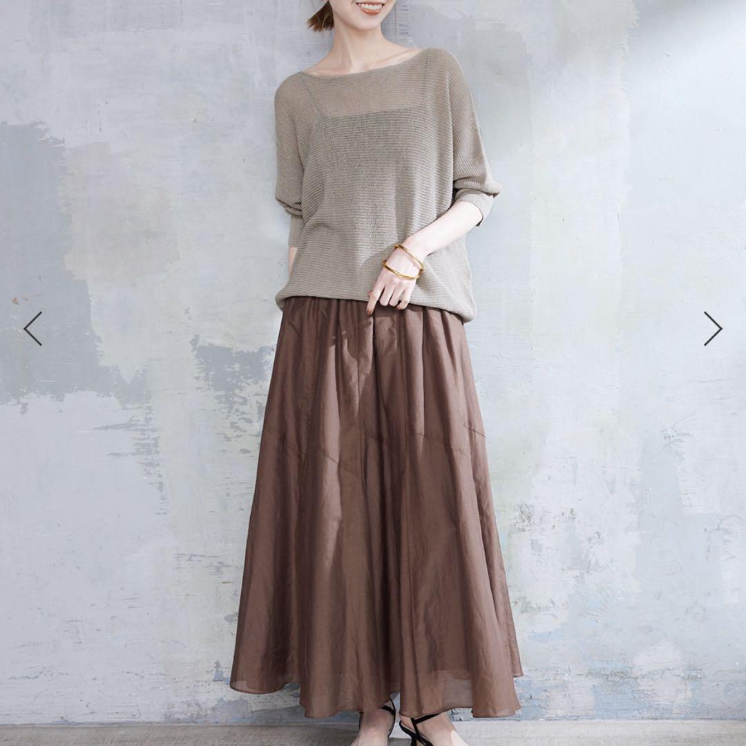 入荷nowオンラインストア IENA SLOBE リネン混ドルマンスリーブニット メルカリ - トップス