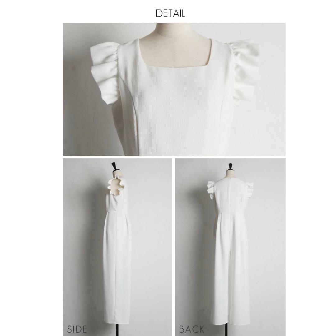 【&.NOSTALGIA 未使用・タグ付】ショルダーフリルオールインワン M