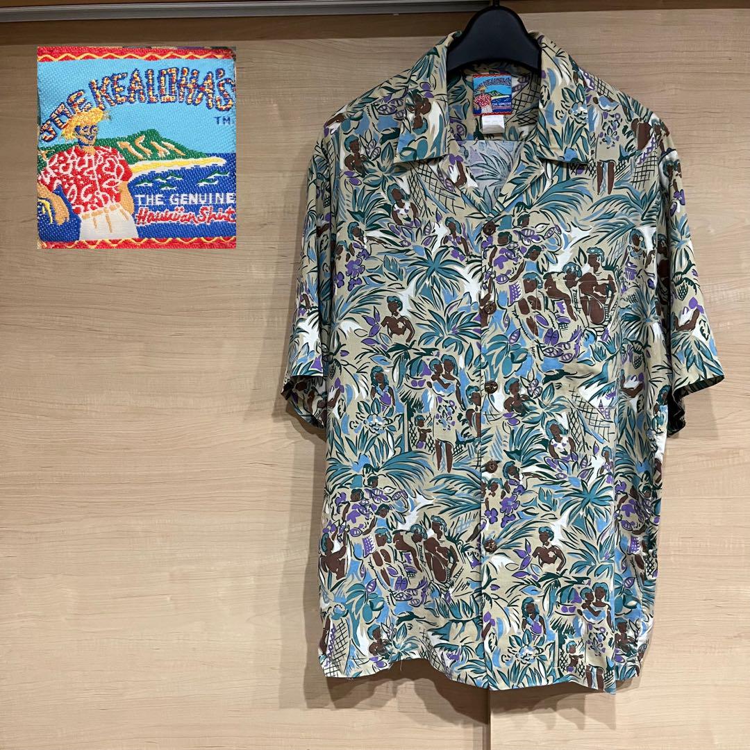 JOE KEALOHA\'S アロハシャツ 半袖 トロピカル柄