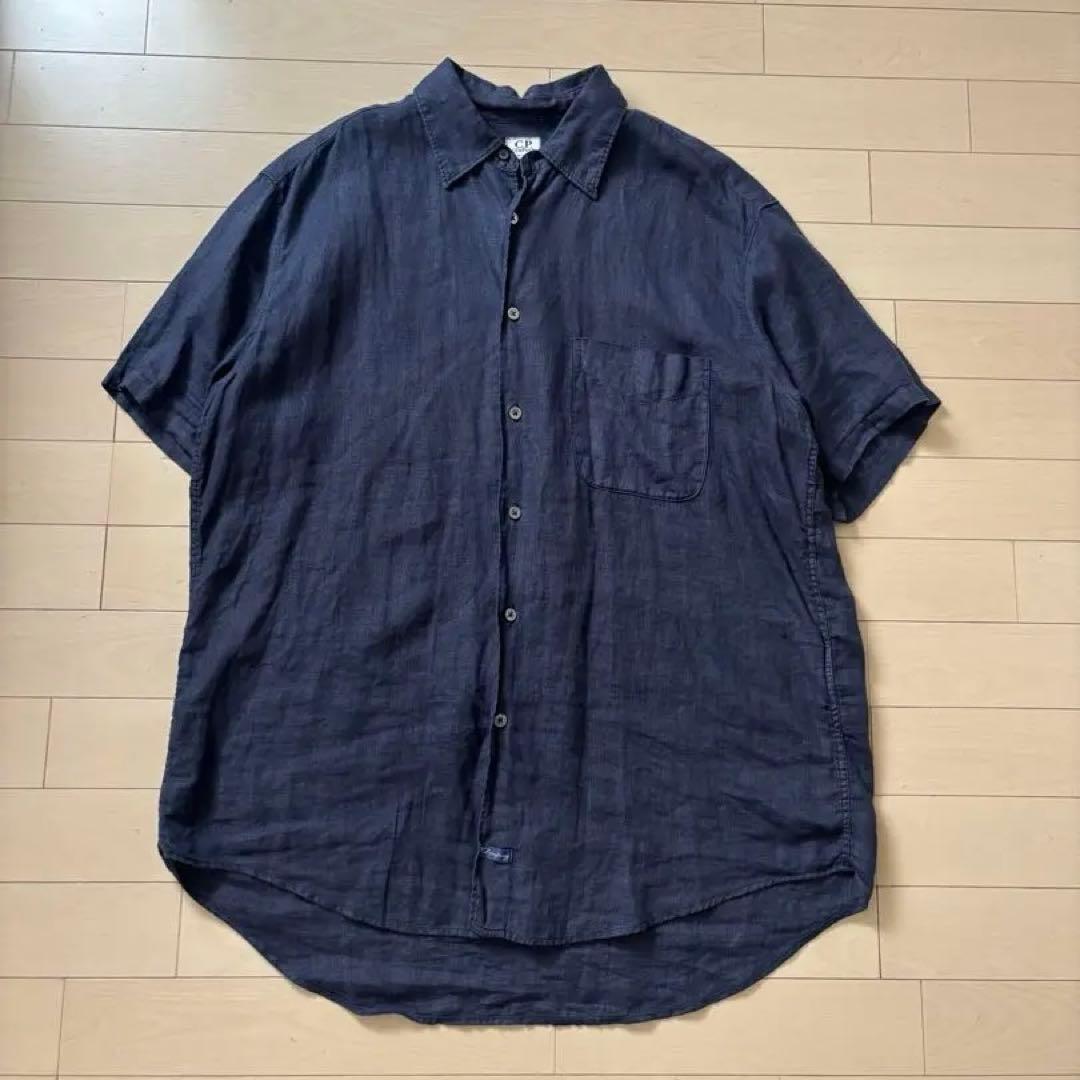 OLD c.p.company linen shirt 半袖シャツ リネン