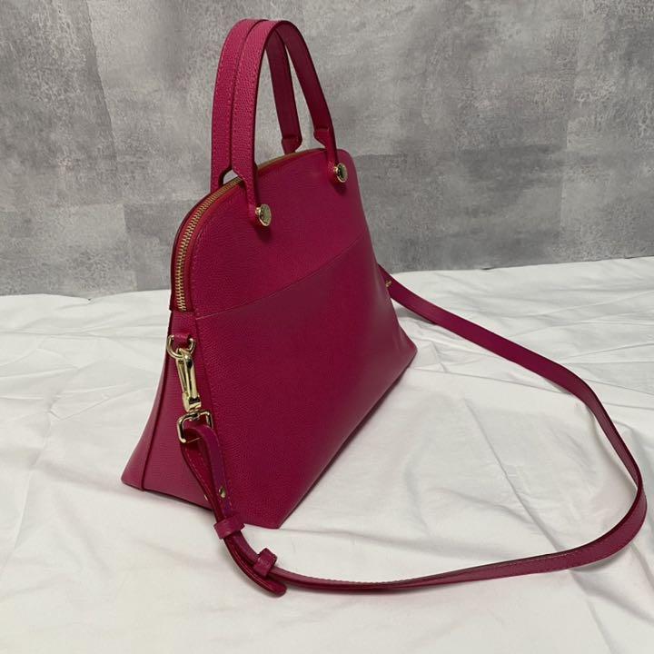 好評人気 美品 パイパー M ピンク レザー Yxgi4-m95383067403 FURLA 2way ショルダーバッグ 格安お得