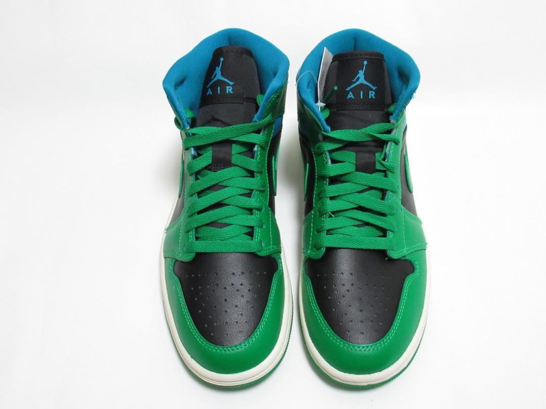 楽天市場】NIKE AIR JORDAN 1 MID LUCKY GREEN/BLACK‐WHITE