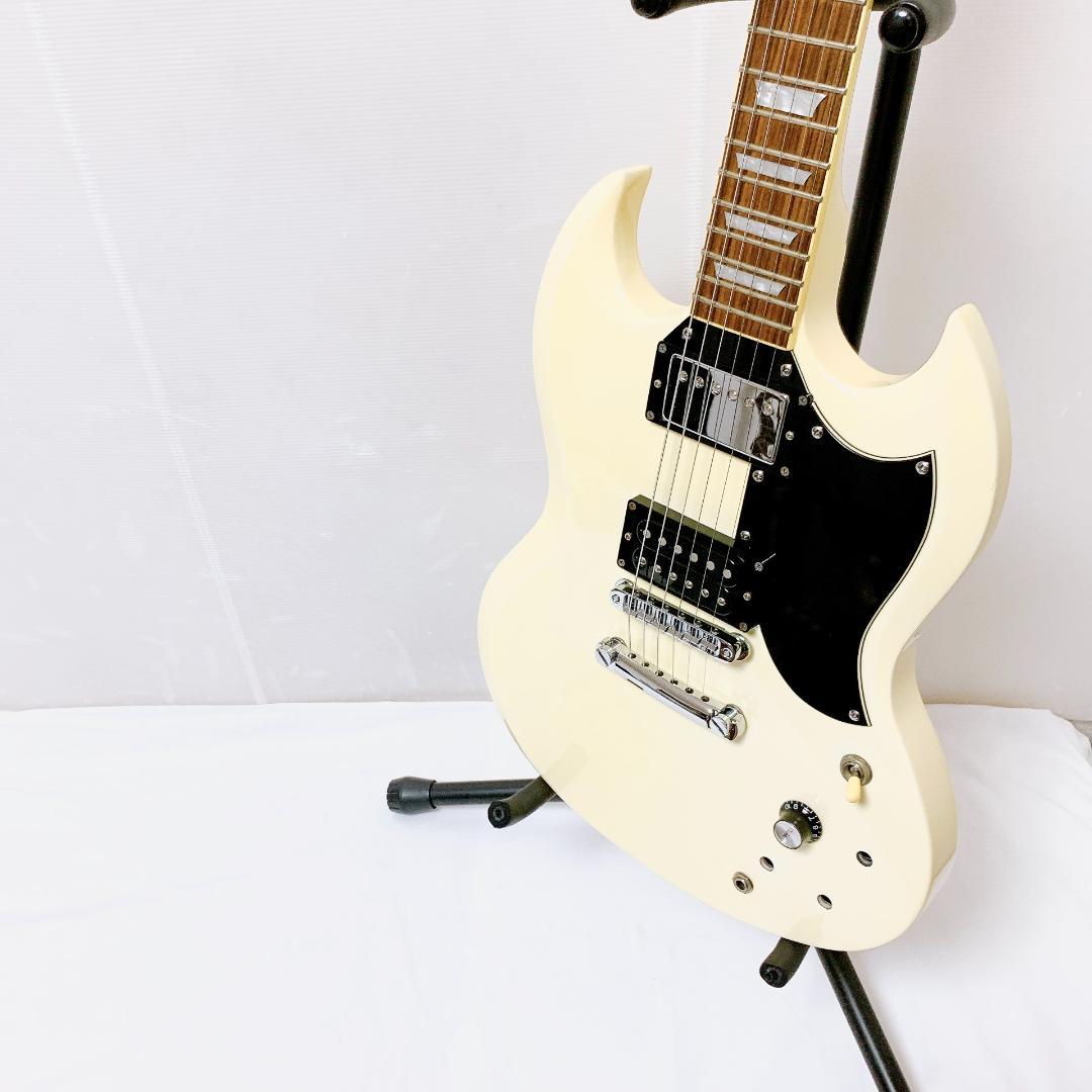 美品 Bacchus バッカス BSG-480 SGタイプ ホワイト 白 レア