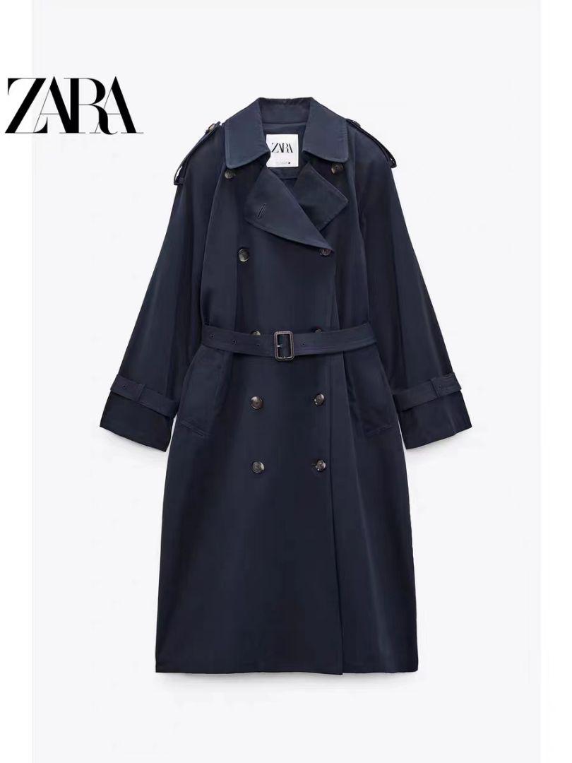 ZARA ベルト オーバーサイズ ウォーターレペレント トレンチコート