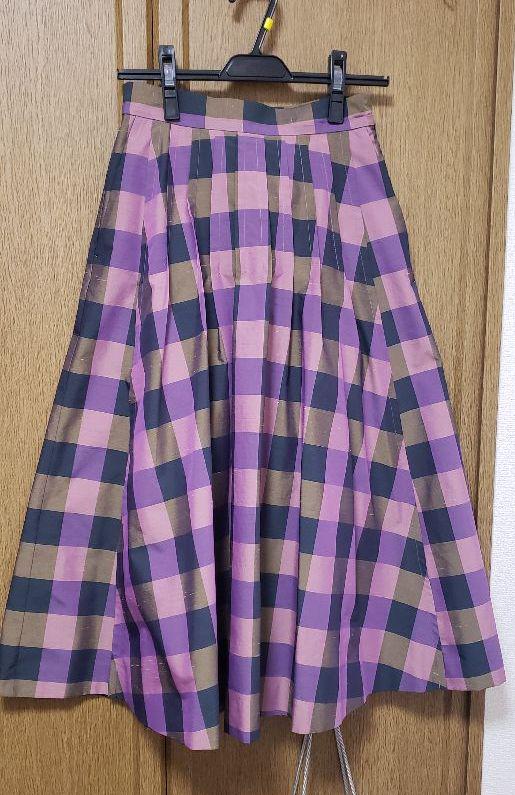 ekin IENA LA BOUCLE ブロックチェックタックスカート m7HSc-m95385445707 様 特価最安値