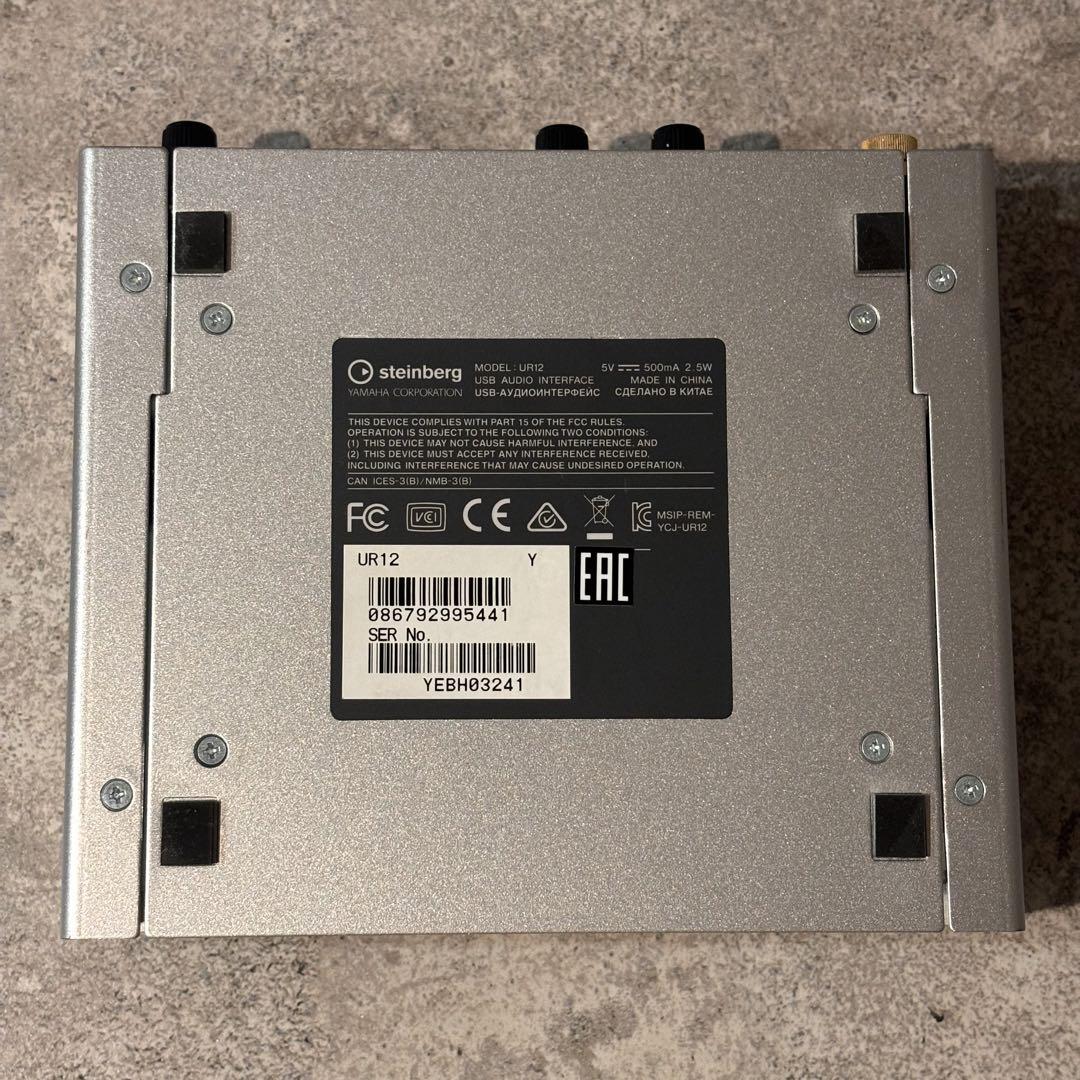 steinberg スタインバーグ　オーディオインターフェイス　UR12　機材