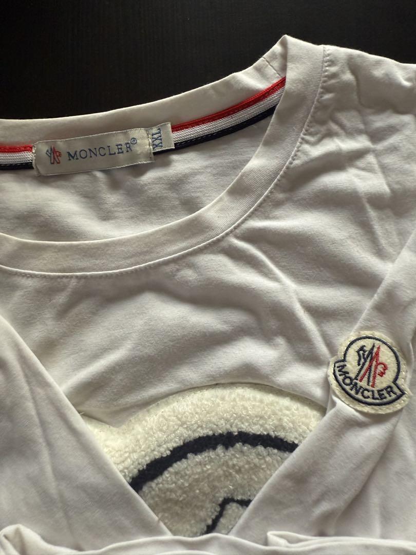MONCLER ロンT ホワイト - メルカリ