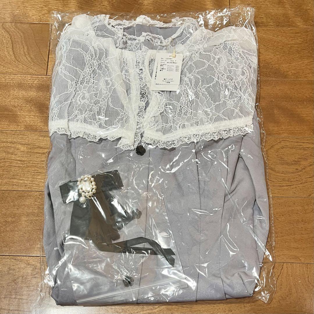 ❤︎ ROJITA ‪‪❤︎‬ 新品 ハイネックケープライクワンピース‬