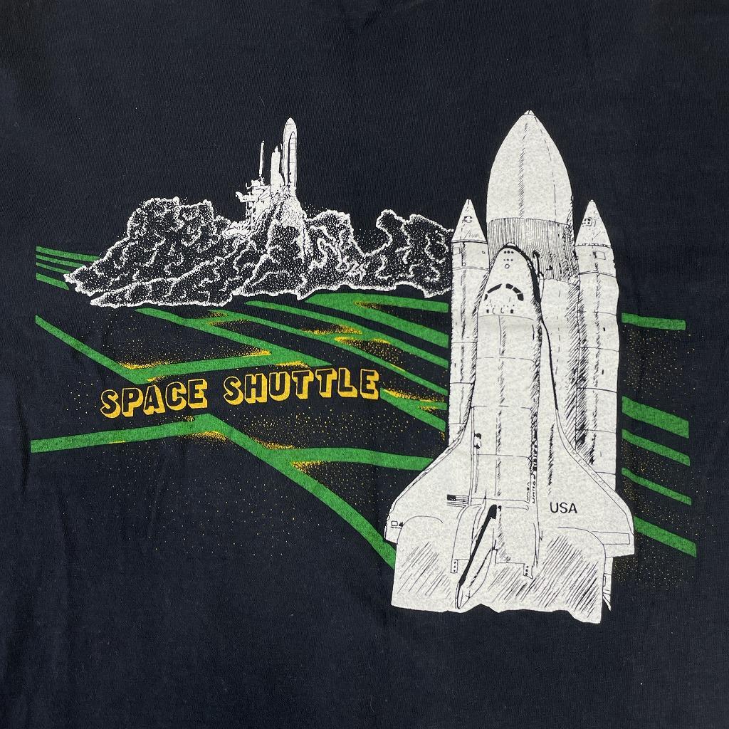 80s　90s　USA製　ヘインズ　スペースシャトル　チャレンジャー　Tシャツ