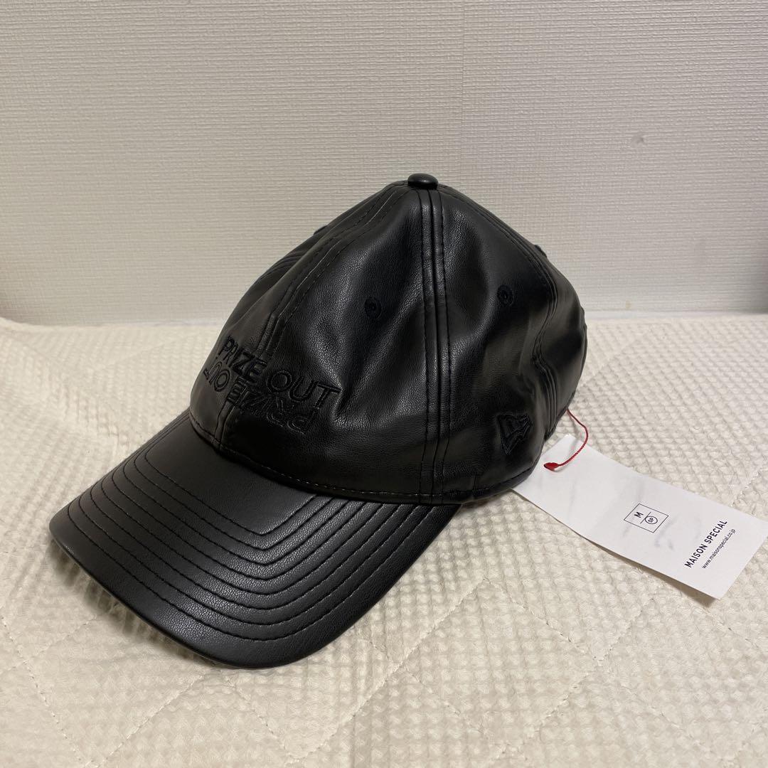 【新品】NEW ERA メゾンスペシャル ニューエラ キャップ ブラック レザー