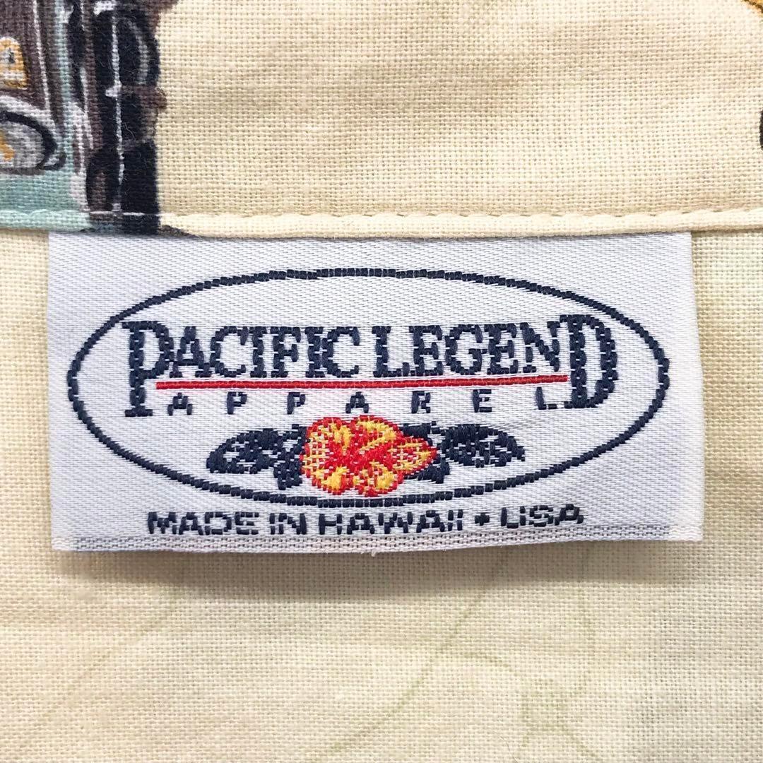 《USA製》PACIFICLEGEND☆半袖シャツ XL イエロー HS300