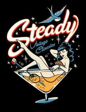 ステディ クロージング Tシャツ Steady Martini - S