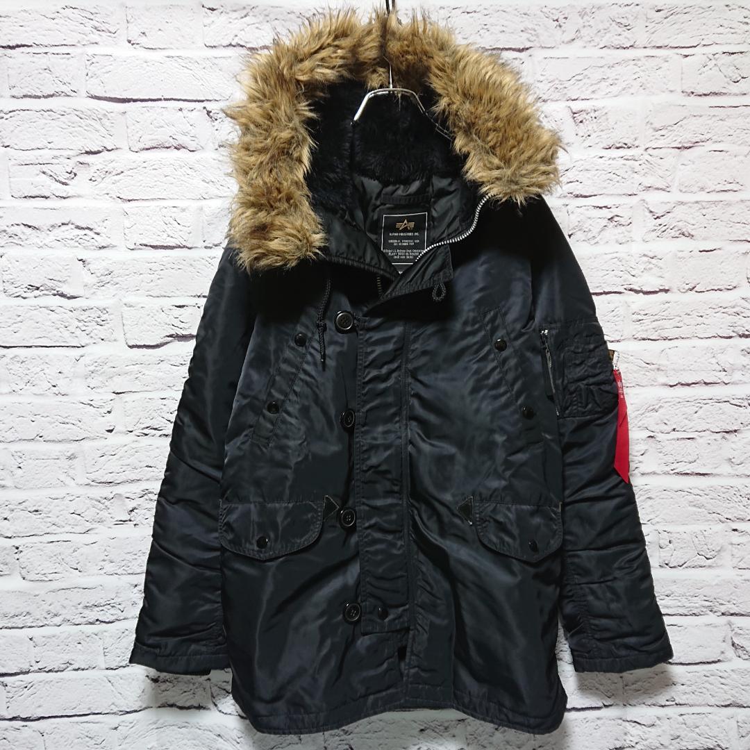 ALPHA Industry　N-3B　フライトJK　ブラック　Mサイズ
