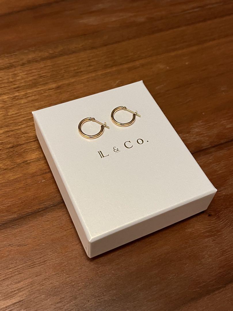 L&Co. K18 フープ ピアス