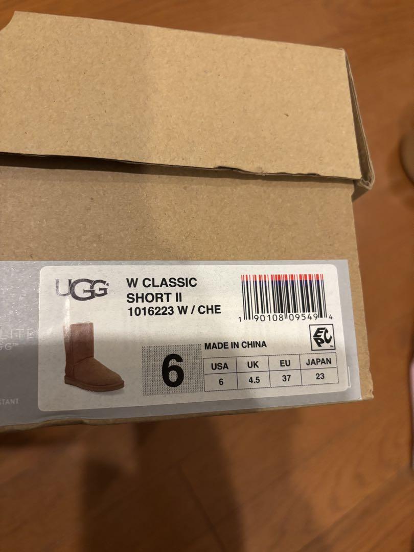 UGG W CLASSIC SHORT II ブラウン 6