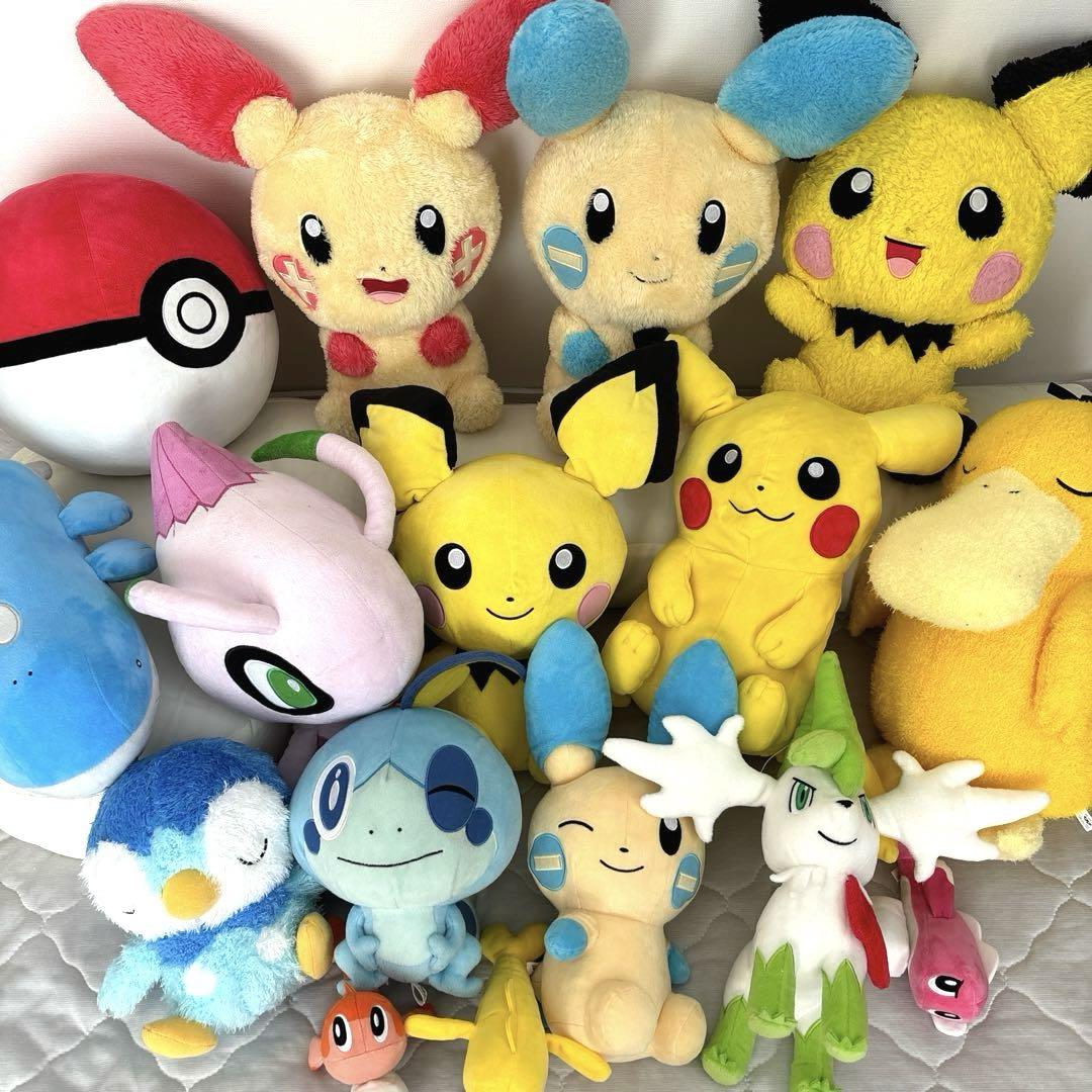 【ポケットモンスター】ピカチュウ　ピチュー　プラスル　マイナン他ぬいぐるみ16体