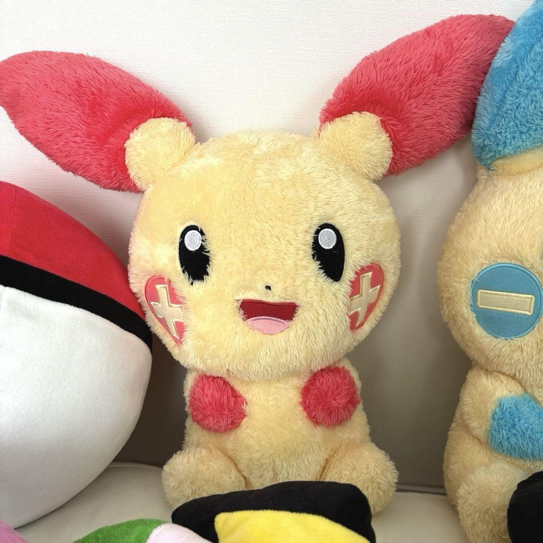 【ポケットモンスター】ピカチュウ　ピチュー　プラスル　マイナン他ぬいぐるみ16体 ポケットモンスター】ピカチュウ ピチュー プラスル マイナン他