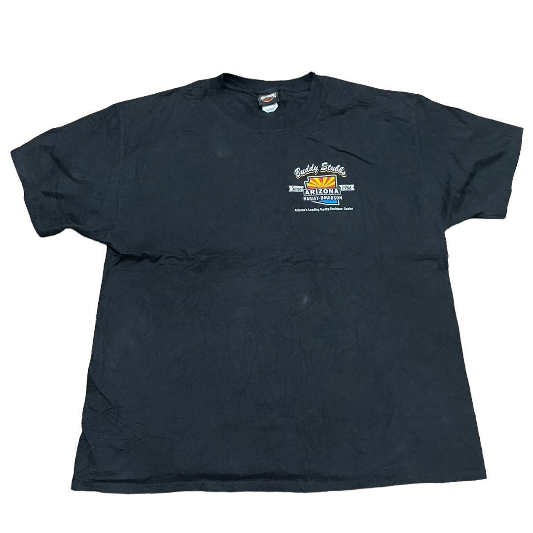 00s 古着 ハーレーダビッドソン ドゥボイス Tシャツ ブラック