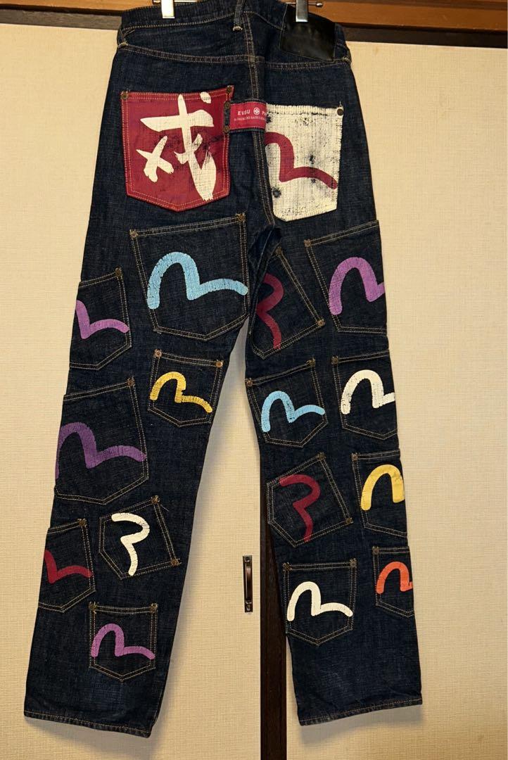 EVISU 30インチ　メニーポケット　ペイントエヴィス　エビス