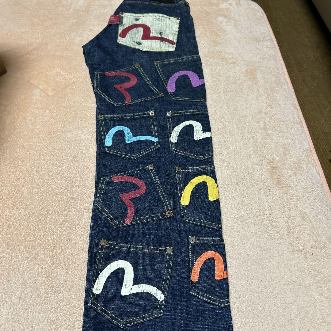 EVISU 30インチ　メニーポケット　ペイントエヴィス　エビス